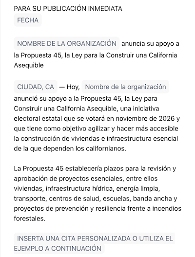 News release template